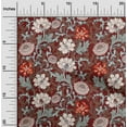 thumbnail image 1 of oneOone Cotton Jersey Dark Red Fabric Leaves & Floral Sewing Craft Projects Fabric Prints By Yard 58 Inch Wide, 1 of 4