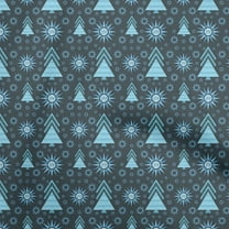 oneOone Cotton Jersey Dark Teal Blue Fabric African Tribal Craft Projects Decor Fabric Printed By The Yard 58 Inch Wide