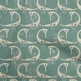 thumbnail image 1 of oneOone Cotton Jersey Dusty Teal Green Fabric Abstract Bird Diy Clothing Quilting Fabric Print Fabric By Yard 58 Inch Wide-NG, 1 of 6