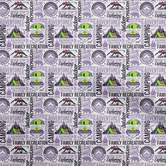 oneOone Cotton Jersey Dusty Violet Fabric Camping Craft Projects Decor Fabric Printed By The Yard 58 Inch Wide