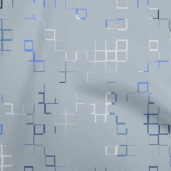 oneOone Cotton Jersey Gray Fabric Geometric Sewing Craft Projects Fabric Prints By Yard 58 Inch Wide