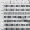 thumbnail image 1 of oneOone Cotton Jersey Gray Fabric Stripe & Chevron Geometric Sewing Craft Projects Fabric Prints By Yard 58 Inch Wide, 1 of 4