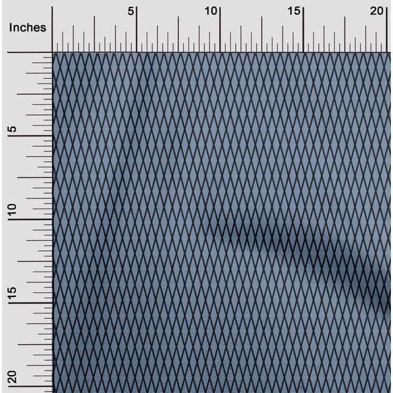oneOone Cotton Jersey Grayish Blue Fabric Argyle Check Sewing Fabric By The Yard Printed Diy Clothing Sewing Supplies 58 Inch Wide