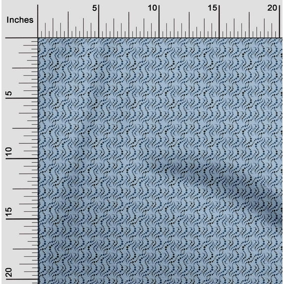 oneOone Cotton Jersey Grayish Blue Fabric Dot & Texture Sewing Fabric By The Yard Printed Diy Clothing Sewing Supplies 58 Inch Wide