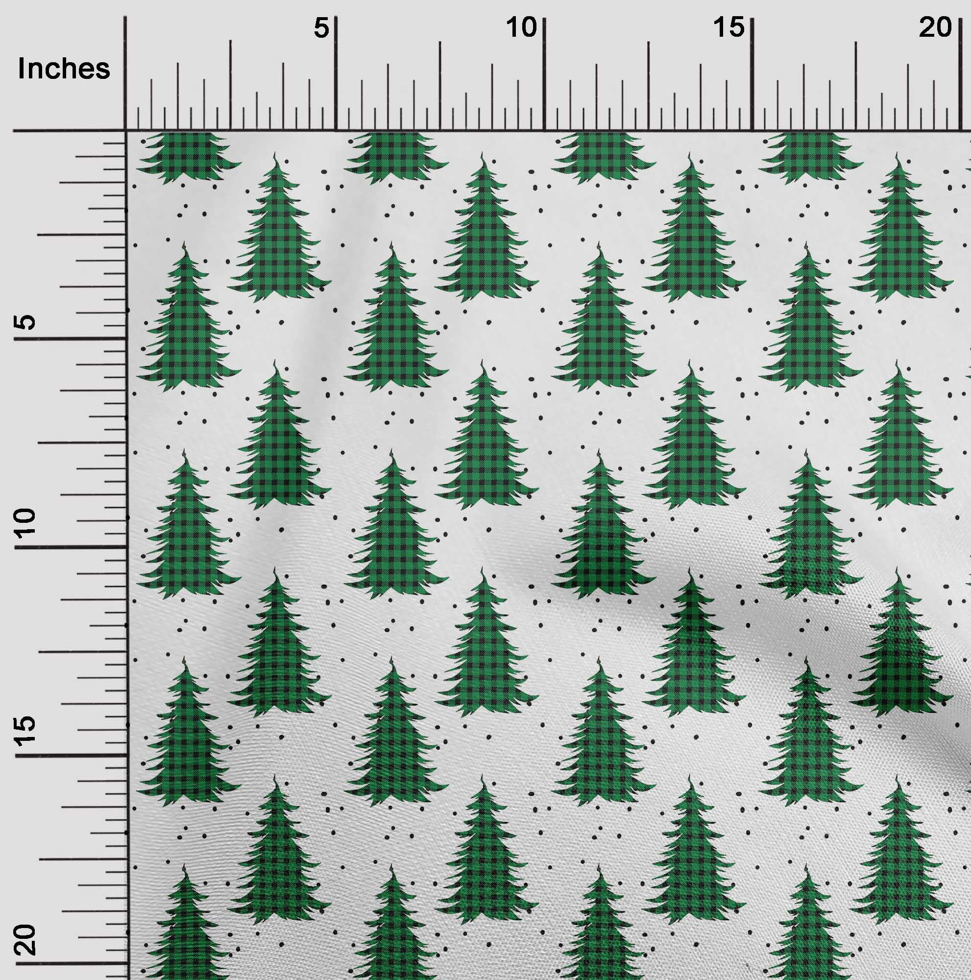 oneOone Cotton Jersey Green Fabric Merry Christmas Craft Projects Decor Fabric Printed By The Yard 58 Inch Wide-SCG