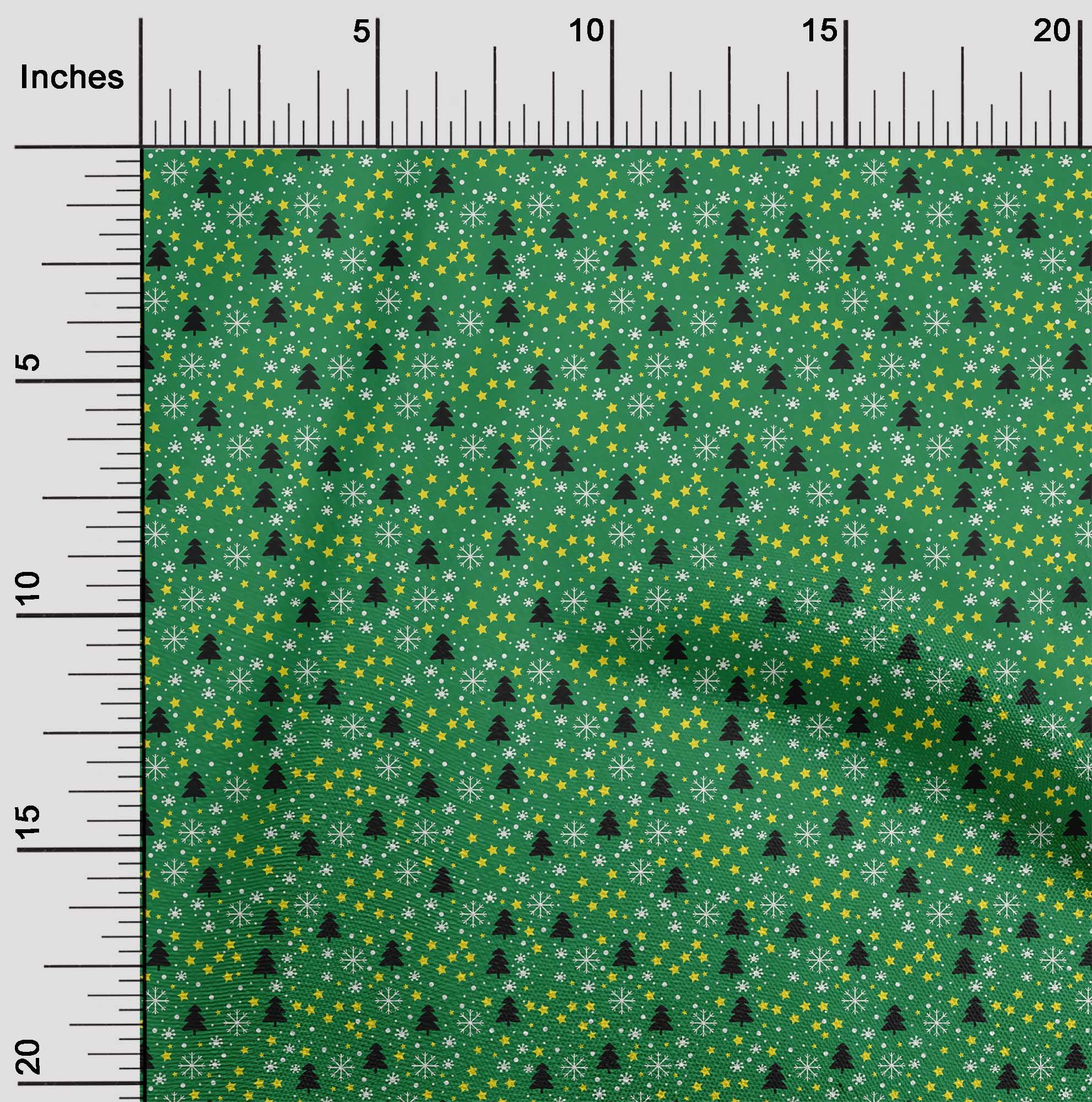 oneOone Cotton Jersey Green Fabric Merry Christmas Diy Clothing Quilting Fabric Print Fabric By Yard 58 Inch Wide