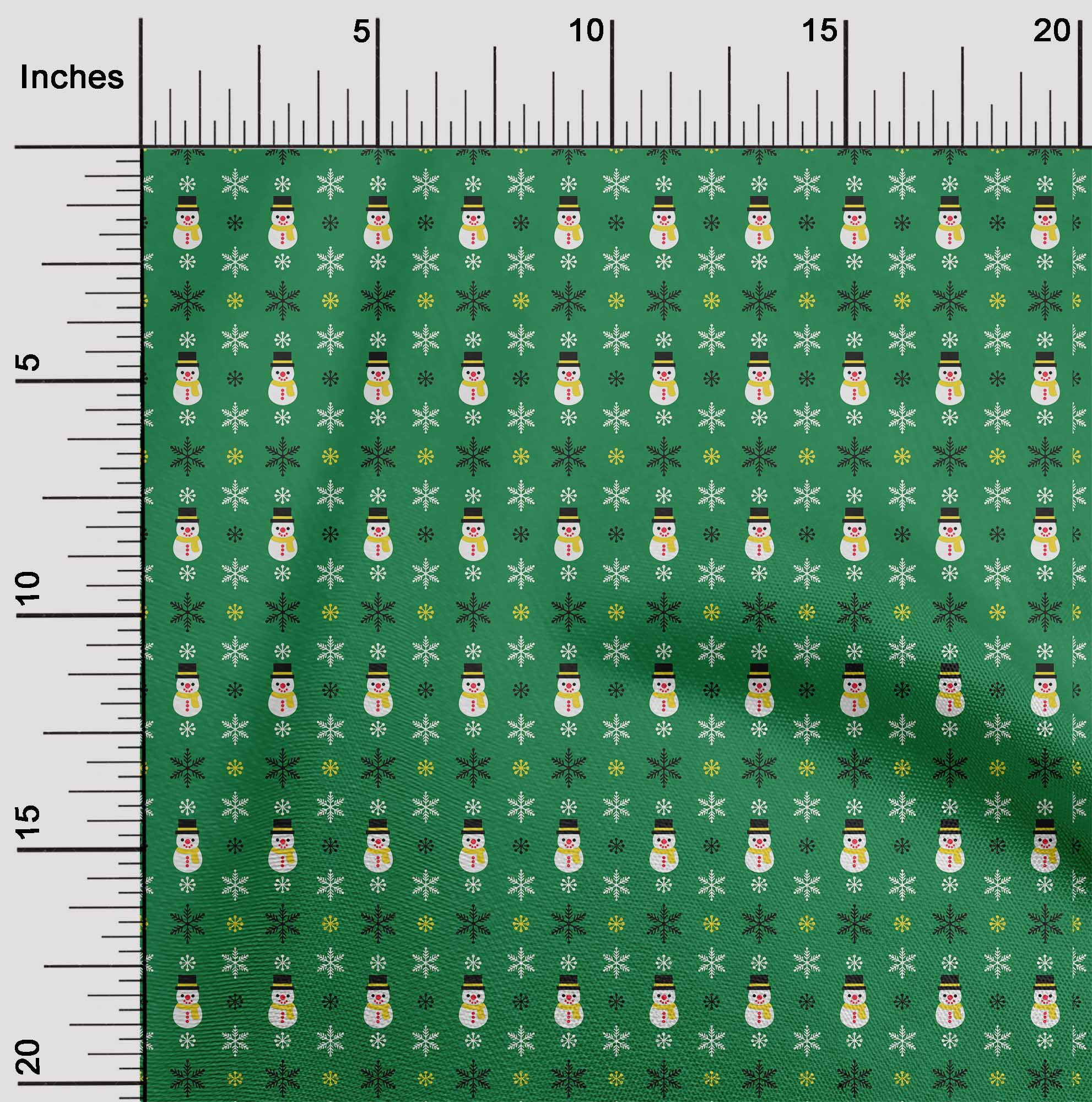 oneOone Cotton Jersey Green Fabric Merry Christmas Diy Clothing Quilting Fabric Print Fabric By Yard 58 Inch Wide-QWU
