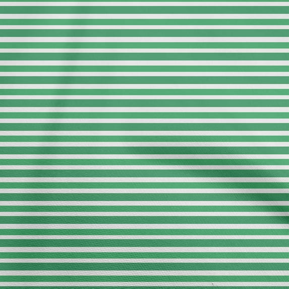 oneOone Cotton Jersey Green Fabric Stripes Sewing Material Print Fabric By The Yard 58 Inch Wide