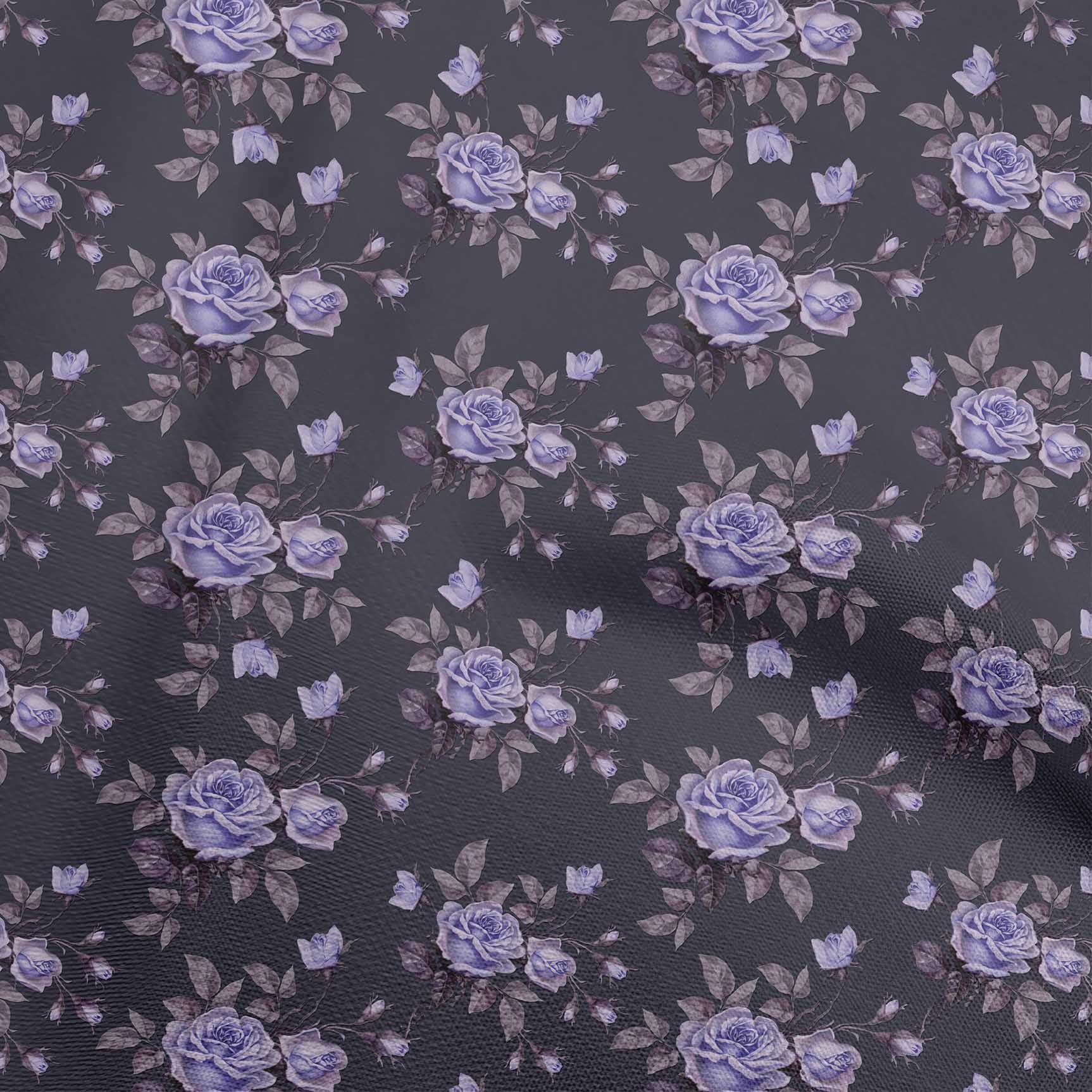 oneOone Cotton Jersey Lavender Fabric Floral Diy Clothing Quilting Fabric Print Fabric By Yard 58 Inch Wide