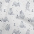 thumbnail image 1 of oneOone Cotton Jersey Light Gray Fabric Bear Sewing Fabric By The Yard Printed Diy Clothing Sewing Supplies 58 Inch Wide, 1 of 6