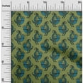 thumbnail image 1 of oneOone Cotton Jersey Light Green Fabric Bird Block Fabric For Sewing Printed Craft Fabric By The Yard 58 Inch Wide, 1 of 4