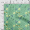thumbnail image 1 of oneOone Cotton Jersey Light Mint Green Fabric Clothes|Footprint & Baby Feeder Kids Fabric For Sewing Printed Craft Fabric By The Yard 58 Inch Wide, 1 of 4
