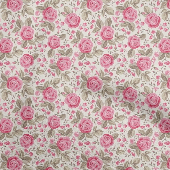 oneOone Cotton Jersey Light Pink Fabric Florals Diy Clothing Quilting Fabric Print Fabric By Yard 58 Inch Wide