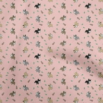 oneOone Cotton Jersey Light Pink Fabric Medical Quilting Supplies Print Sewing Fabric By The Yard 58 Inch Wide