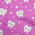 thumbnail image 1 of oneOone Cotton Jersey Light Pink Fabric Teeth Diy Clothing Quilting Fabric Print Fabric By Yard 58 Inch Wide, 1 of 1