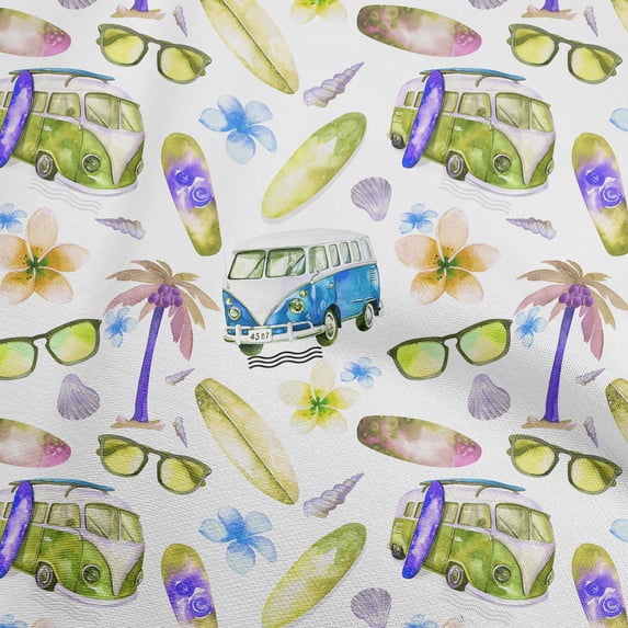 oneOone Cotton Jersey Lime Green Fabric Tropical Hawaii Sewing Fabric By The Yard Printed Diy Clothing Sewing Supplies 58 Inch Wide