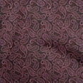 thumbnail image 1 of oneOone Cotton Jersey Maroon Fabric Paisleys Craft Projects Decor Fabric Printed By The Yard 58 Inch Wide, 1 of 4