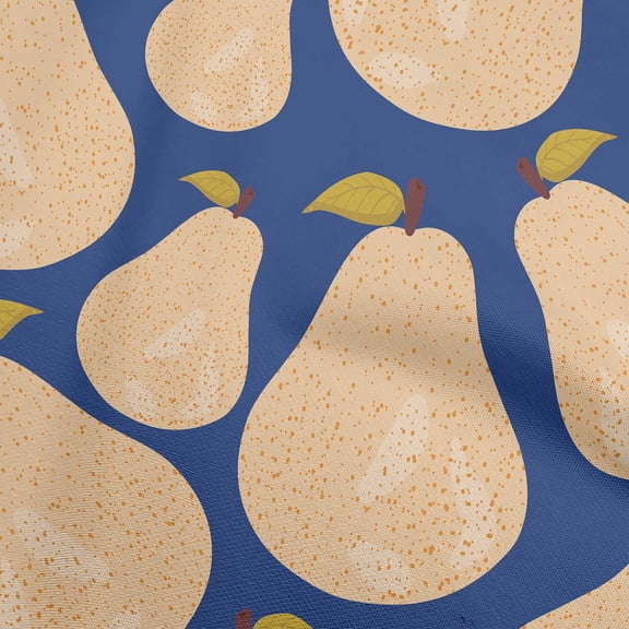 oneOone Cotton Jersey Medium Blue Fabric Fruits Diy Clothing Quilting Fabric Print Fabric By Yard 58 Inch Wide