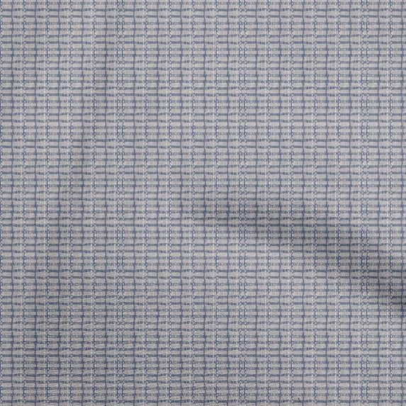 oneOone Cotton Jersey Medium Blue Fabric Texture Quilting Supplies Print Sewing Fabric By The Yard 58 Inch Wide