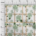 thumbnail image 1 of oneOone Cotton Jersey Mint Green Fabric Check|Leaves & Floral Artistic Sewing Fabric By The Yard Printed Diy Clothing Sewing Supplies 58 Inch Wide, 1 of 4