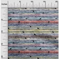 thumbnail image 1 of oneOone Cotton Jersey Multicolor Fabric Bird & Stripe Texture Diy Clothing Quilting Fabric Print Fabric By Yard 58 Inch Wide, 1 of 4
