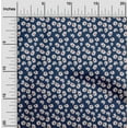 thumbnail image 1 of oneOone Cotton Jersey Navy Blue Fabric Artistic Flower Sewing Craft Projects Fabric Prints By Yard 58 Inch Wide, 1 of 4