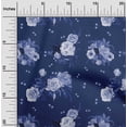 thumbnail image 1 of oneOone Cotton Jersey Navy Blue Fabric Florals Dress Material Fabric Print Fabric By The Yard 58 Inch Wide-RIU, 1 of 4