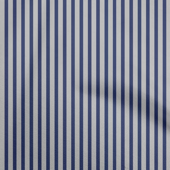 oneOone Cotton Jersey Navy Blue Fabric Stripes Fabric For Sewing Printed Craft Fabric By The Yard 58 Inch Wide