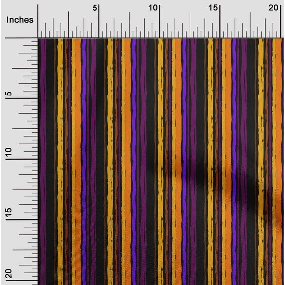 oneOone Cotton Jersey Orange Fabric Stripes Sewing Craft Projects Fabric Prints By Yard 58 Inch Wide-2QA