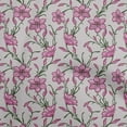 thumbnail image 1 of oneOone Cotton Jersey Pink Fabric Floral Sewing Material Print Fabric By The Yard 58 Inch Wide, 1 of 5