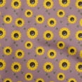 thumbnail image 1 of oneOone Cotton Jersey Pink Fabric Floral Sunflower With Honey Bees Diy Clothing Quilting Fabric Print Fabric By Yard 58 Inch Wide, 1 of 4