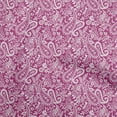 thumbnail image 1 of oneOone Cotton Jersey Pink Fabric Paisley Sewing Material Print Fabric By The Yard 58 Inch Wide-FY, 1 of 6