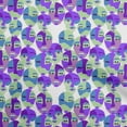 thumbnail image 1 of oneOone Cotton Jersey Purple Fabric Abstracts Dress Material Fabric Print Fabric By The Yard 58 Inch Wide, 1 of 5