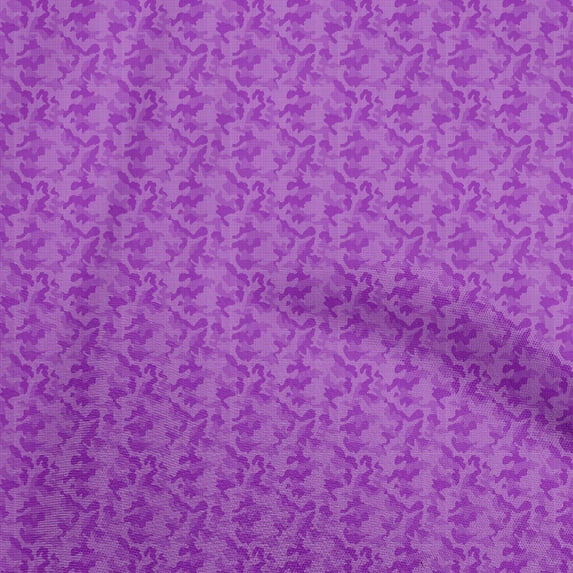 oneOone Cotton Jersey Purple Fabric Camouflage Dress Material Fabric Print Fabric By The Yard 58 Inch Wide