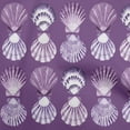 thumbnail image 1 of oneOone Cotton Jersey Purple Fabric Sea Shells Ocean Diy Clothing Quilting Fabric Print Fabric By Yard 58 Inch Wide, 1 of 4