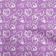 thumbnail image 1 of oneOone Cotton Jersey Purple Fabric Valentine Heart Fabric For Sewing Printed Craft Fabric By The Yard 58 Inch Wide, 1 of 6