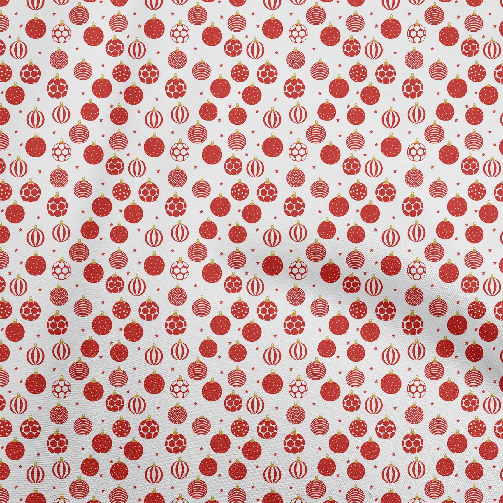 oneOone Cotton Jersey Red Fabric Christmas Sewing Material Print Fabric By The Yard 58 Inch Wide