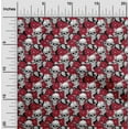 thumbnail image 1 of oneOone Cotton Jersey Red Fabric Floral & Skull Dress Material Fabric Print Fabric By The Yard 58 Inch Wide, 1 of 4