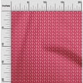 thumbnail image 1 of oneOone Cotton Jersey Red Fabric Geometric Bandhani Sewing Material Print Fabric By The Yard 58 Inch Wide, 1 of 4