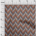 thumbnail image 1 of oneOone Cotton Jersey Rust Brown Fabric Stripes Sewing Craft Projects Fabric Prints By Yard 58 Inch Wide-Z8G, 1 of 4