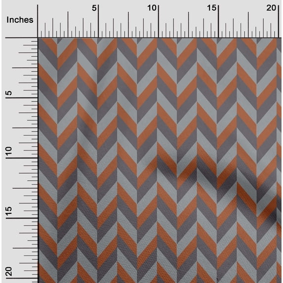 oneOone Cotton Jersey Rust Brown Fabric Stripes Sewing Craft Projects Fabric Prints By Yard 58 Inch Wide-Z8G
