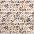 thumbnail image 1 of oneOone Cotton Jersey Rust Brown Fabric Valentine Love Heart Fabric For Sewing Printed Craft Fabric By The Yard 58 Inch Wide, 1 of 4