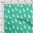 thumbnail image 1 of oneOone Cotton Jersey Sea Green Fabric Sheep Fabric For Sewing Printed Craft Fabric By The Yard 58 Inch Wide, 1 of 4