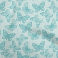 thumbnail image 1 of oneOone Cotton Jersey Sky Blue Fabric Butterflies Dress Material Fabric Print Fabric By The Yard 58 Inch Wide-Q0, 1 of 1