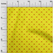 oneOone Cotton Jersey Tangerine Yellow Fabric Halloween Dress Material Fabric Print Fabric By The Yard 58 Inch Wide