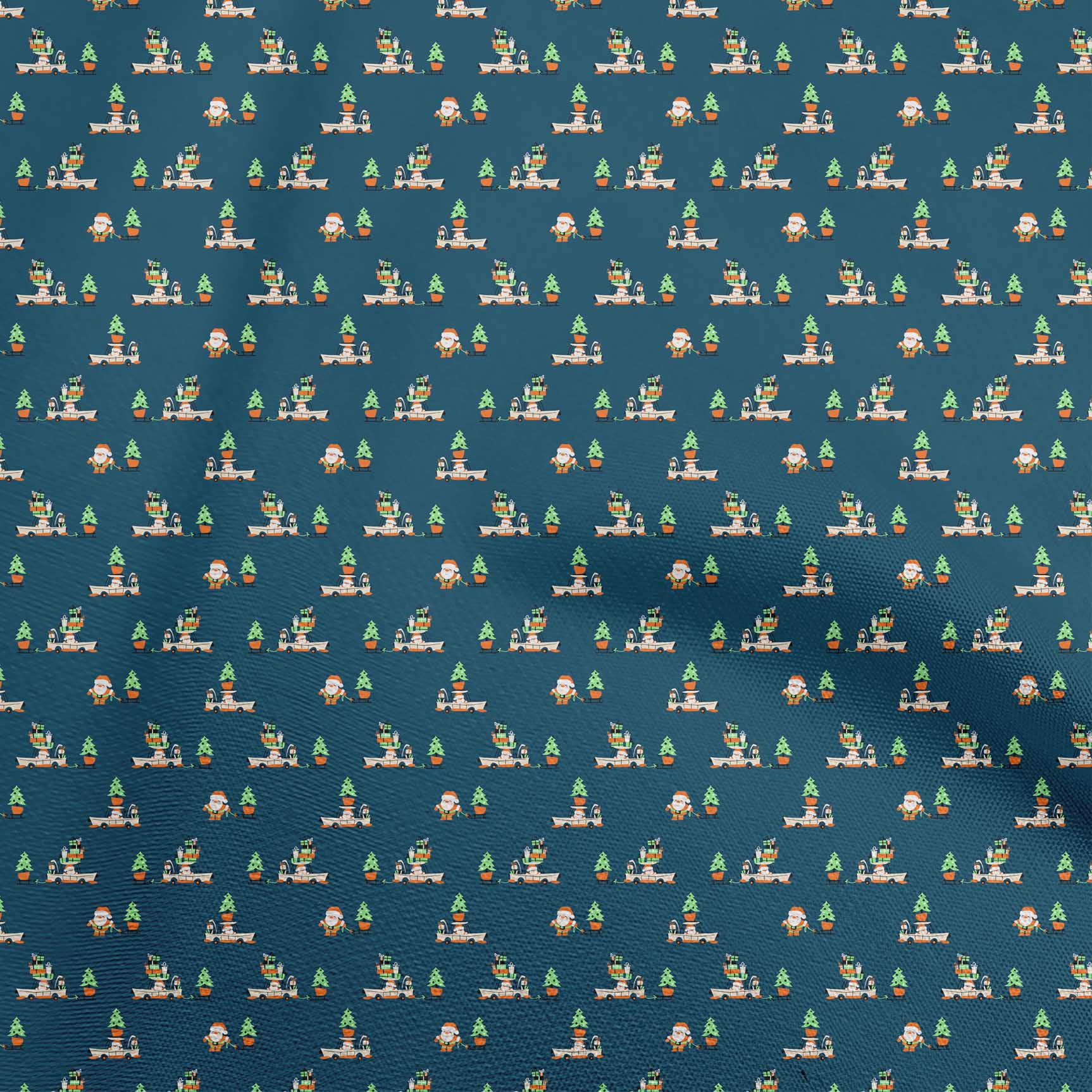 oneOone Cotton Jersey Teal Blue Fabric Christmas Sewing Fabric By The Yard Printed Diy Clothing Sewing Supplies 58 Inch Wide