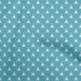 thumbnail image 1 of oneOone Cotton Jersey Turquoise Blue Fabric Geometric Sewing Craft Projects Fabric Prints By Yard 58 Inch Wide, 1 of 5