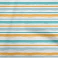 thumbnail image 1 of oneOone Cotton Jersey Turquoise Blue Fabric Stripes Sewing Material Print Fabric By The Yard 58 Inch Wide, 1 of 4