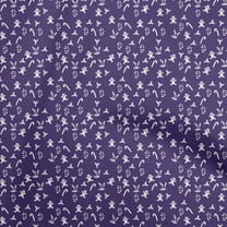 oneOone Cotton Jersey Violet Fabric Christmas Diy Clothing Quilting Fabric Print Fabric By Yard 58 Inch Wide