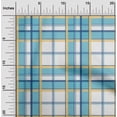 thumbnail image 1 of oneOone Cotton Jersey White Fabric Madras Check Diy Clothing Quilting Fabric Print Fabric By Yard 58 Inch Wide, 1 of 1